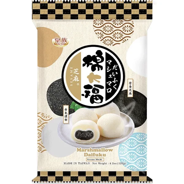Snack: Marshmallow Daifuku - Sesam / Sesame 120g Tüte