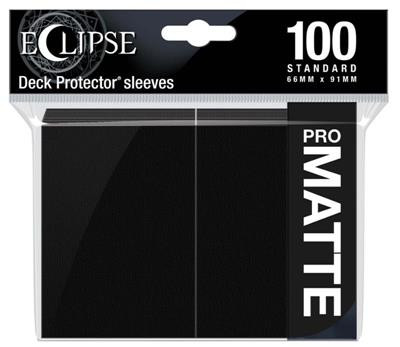 UP - Eclipse Matte Standard Sleeves: Jet Black (100 Sleeves)