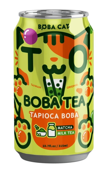 Drink: Boba Tea - Tapioca Boba - Matcha Milk Tea 315ml