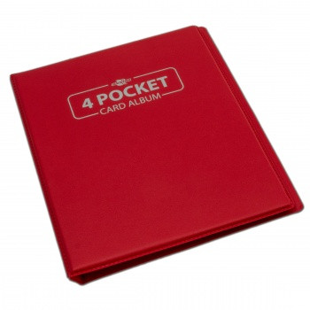 Blackfire 4 Pocket Card Album - Red
