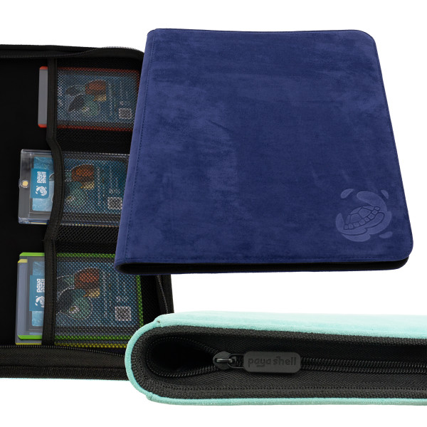Resiplush Zip Binder Card Album 12/24 Pocket Sideloading 480 - Indigo