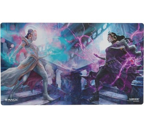 Magic: The Gathering | Reality Fracture Shiny Playmat - Liliana, Devoted Healer/Liliana, Callous Nec