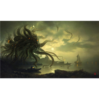 KRAKEN WARGAMES GAMING MAT - TCG MAT DARK SHOGGOTH