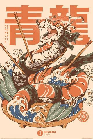 Poster: C30 Dragon Sushi 91,5 x 61 cm