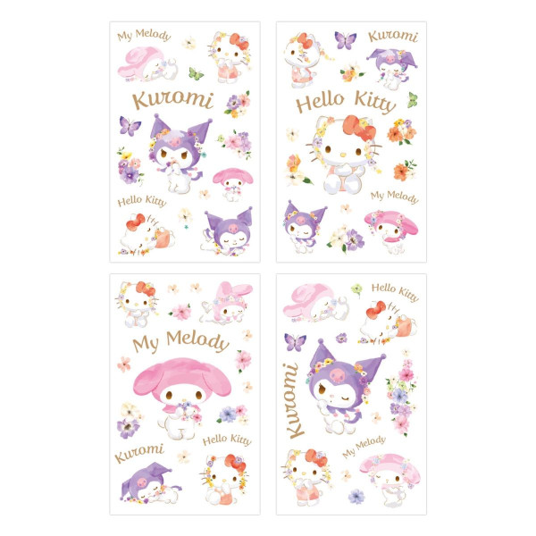 Stickerbogen - Helly Kitty and Friendy - Kuromi, Hello Kitty, My Melody