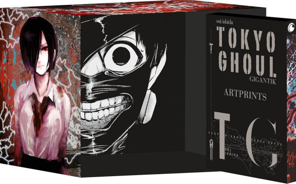 Tokyo Ghoul Gigantik Leerschuber und Artcards