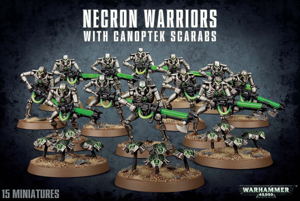 Warhammer 40,000: Necron Warriors With Canoptek Scarabas