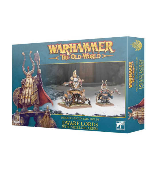 Warhammer The Old World: 10-11 Dwarfen Mountain Holds - Dwarf Lords with Shield Bearers 2024