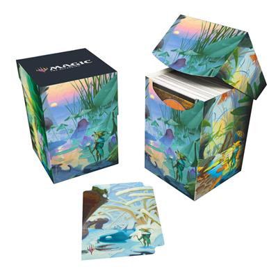 UP - BLOOMBURROW 100+ DECK BOX BLUE FOR MAGIC: THE GATHERING