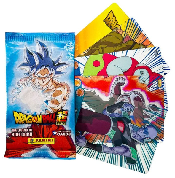 Panini Trading Cards - Dragon Ball Super - The Legend of Son Goku Booster / Flowpack mit 5 Cards