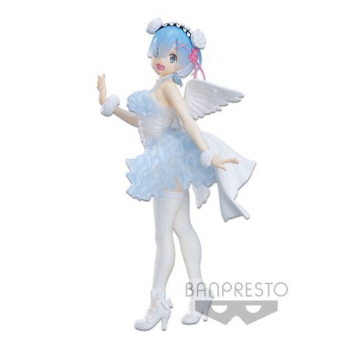 Figure: Re:Zero - Rem Angel Ver. Espresto Est Clear & Dressy Banpresto 22 cm