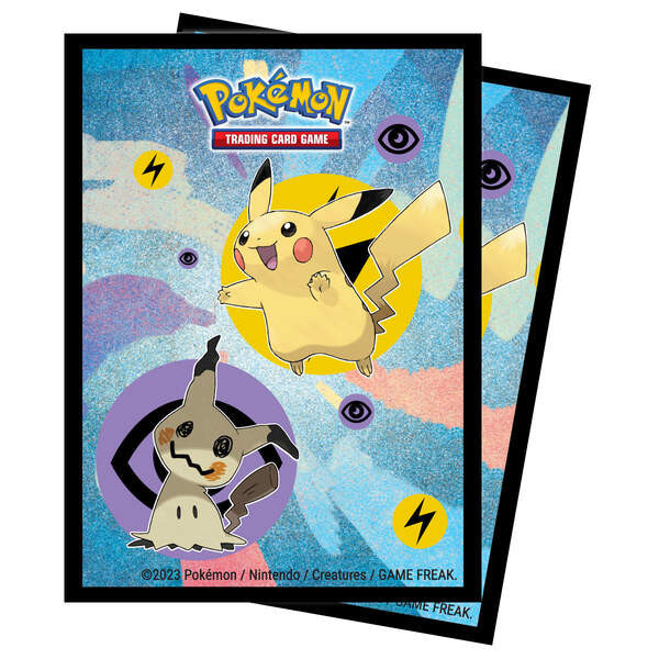 UP - PIKACHU & MIMIKYU DECK PROTECTORS FOR POKÉMON (65 SLEEVES)