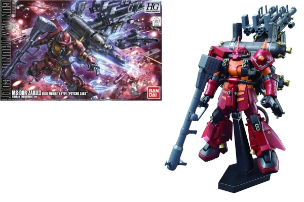 Model Kit: HG Gundam Thunderbolt MS-06R Zaku II High Mobility "Psycho Zaku" 1/144