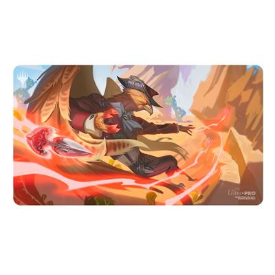 UP - OUTLAWS OF THUNDER JUNCTION PLAYMAT RED FOR MAGIC: THE GATHERING