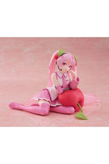 Figure: Hatsune Miku PVC Statue Desktop Cute Figure Sakura Miku Cherry Cushion Ver. 13 cm