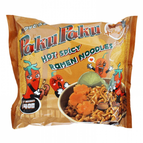 PakuPaku - Hot Spicy Ramen - Happy Curry 140g