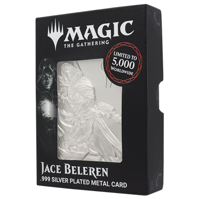 MAGIC THE GATHERING LIMITED EDITION .999 SILVER PLATED JACE BELEREN METAL COLLECTIBLE