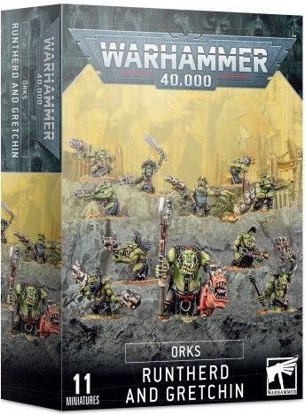Warhammer 40,000: 50-16 Orks - Runtherd and Gretchin 2022