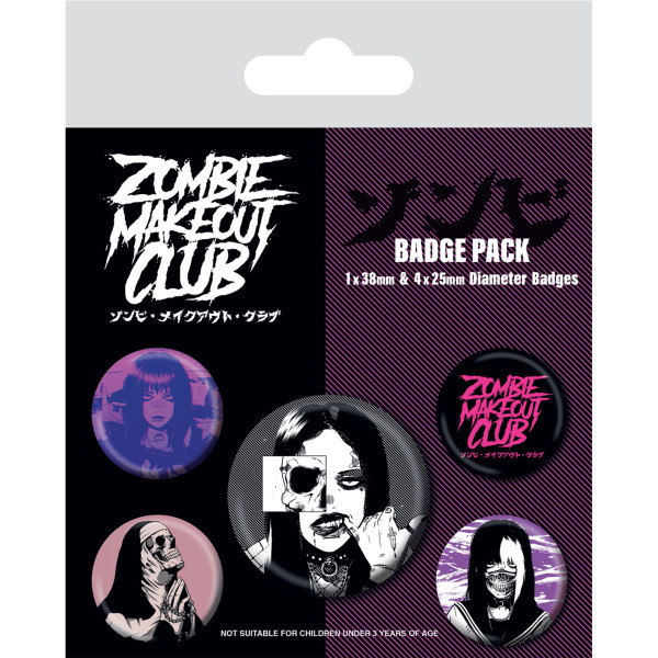 Button Badge Set: Zombie Makeout Club - Dead