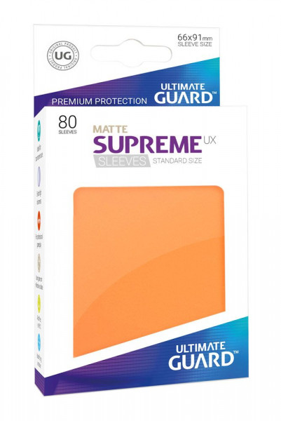 Ultimate Guard Supreme UX Sleeves Standardgröße Matt Orange (80)