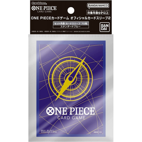 ONE PIECE CARD GAME - OFFICIAL SLEEVE 2 ASSORTED BLAU SLEEVES
