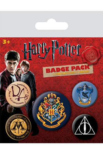 Button Badge Set: Harry Potter 5er-Pack Hogwarts