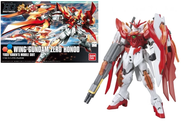 Model Kit: HG Gundam Build Fighters 033 - Wing Gundam Zero Honoo Yusei Kouen 1/144