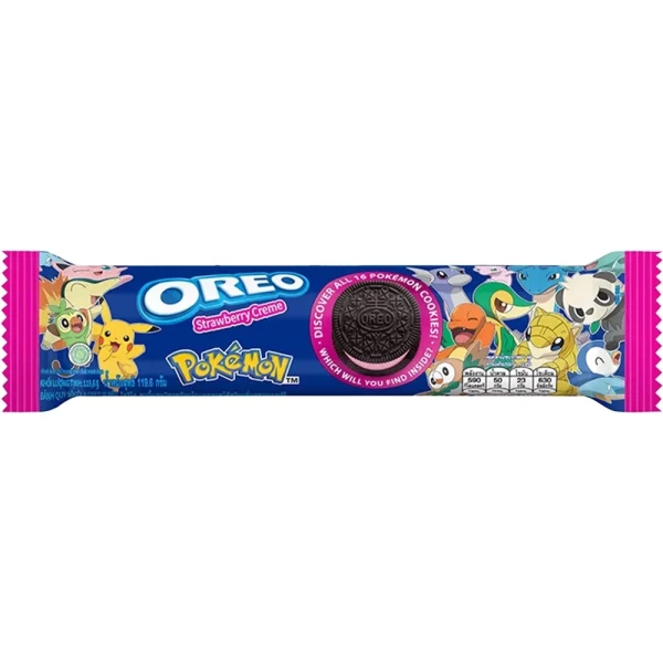 Snack: Oreo - Pokemon Edition: Strawberry Flavour 120g