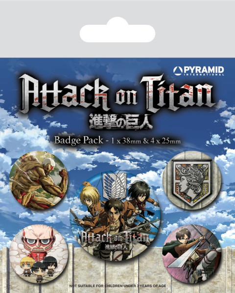 Button Badge Set: Attack on Titan - Season 3