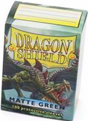 DRAGON SHIELD STANDARD SLEEVES - MATTE GREEN (100 SLEEVES)