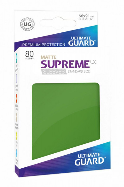 Ultimate Guard Supreme UX Sleeves Standardgröße Matt Grün (80)