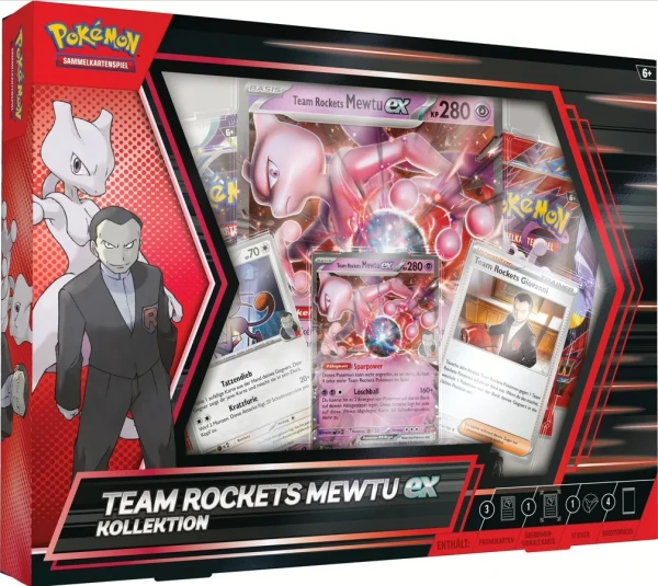 Pokemon TCG: Karmesin und Purpur 10 - Ewige Rivalen Team Rockets Mewtwo ex Kollektion