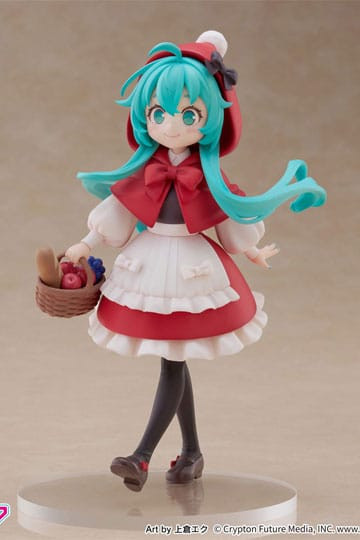 Figur: Hatsune Miku Desktop Fairy PVC Statue Hatsune Miku Little red riding hood Ver. 16 cm