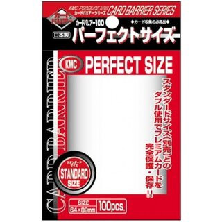 KMC Cardbarrier Sleeves Standard Perfect Size (100 Sleeves)