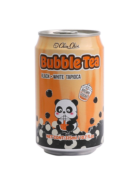 Drink: Boba Tea - Black + White Tapioca Boba - Brown Sugar 315ml