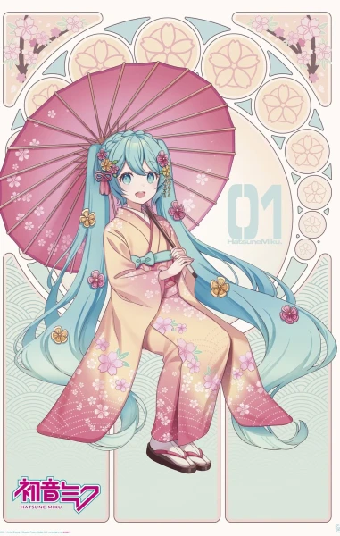 Poster EP28 Hatsune Miku - Sakura Kimono 91,5 x 61 cm