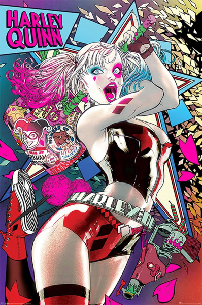 Poster: C07 Harley Quinn Neon 91,5 x 61 cm