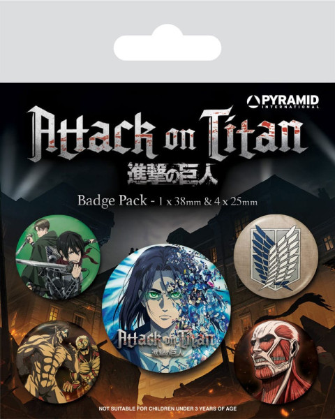 Button Badge Set: Attack on Titan - Season 4