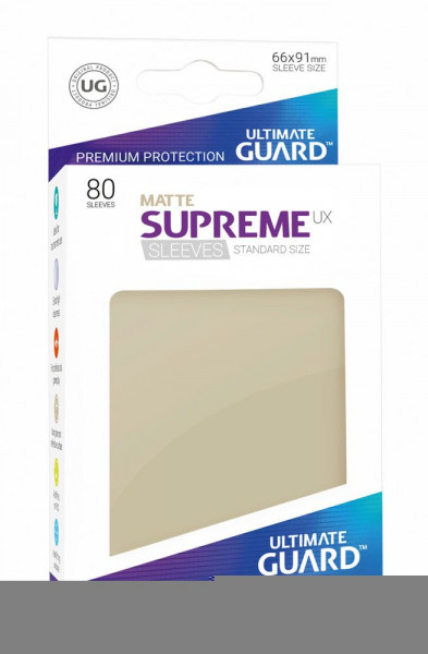 Ultimate Guard Supreme UX Sleeves Standardgröße Matt Sand (80)