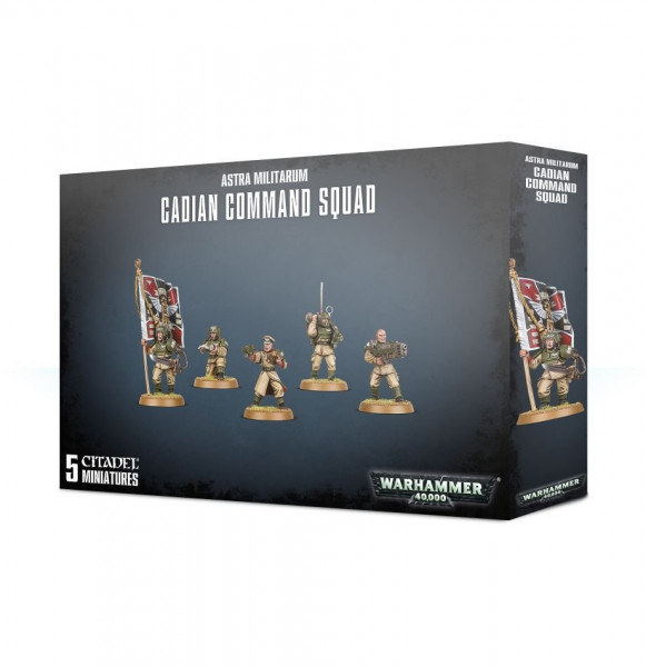 Warhammer 40,000: 47-09 Astra Militarum - Cadian Command Squad 2017