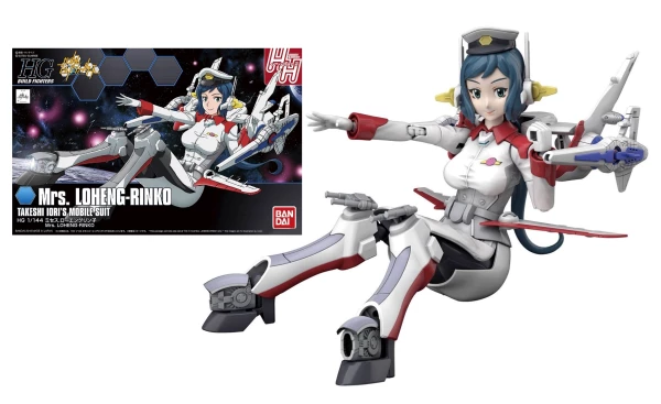 Model Kit: HG Gundam Build Fighters 067 - Mrs. Loheng-Rinko Takeshi Ioris Mobile Suit 1/144