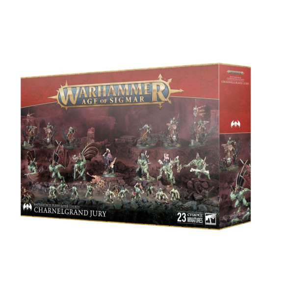 Warhammer Age of Sigmar: 91-68 Flesh Eater Courts Battleforce - Charnelgrand Jury 2024