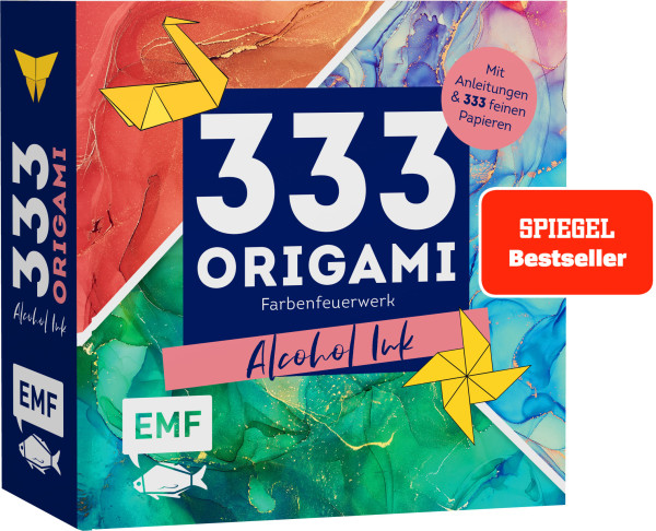 333 Origami - Alcohol Ink Farbenfeuerwerk