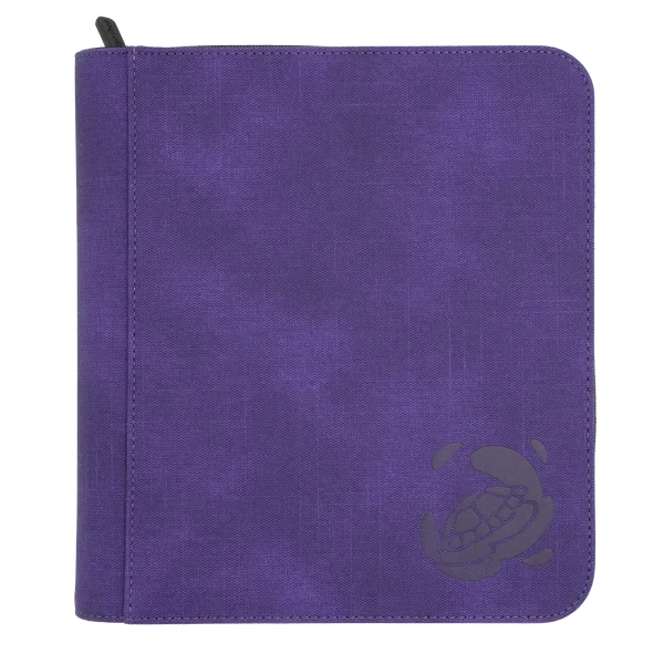 Caratex Card Shield (Toploader) Zip-Up Album 8-Pocket – 2 × 2 TCG Binder Purple