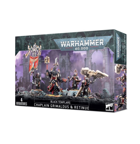 Warhammer 40,000: 55-44 Black Templars - Chaplain Grimaldus & Retinue