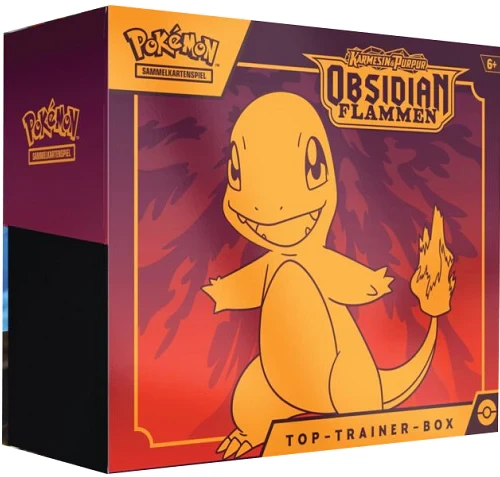 Pokemon TCG: Karmesin und Purpur 03 Obsidianflammen - Top Trainer Box DE