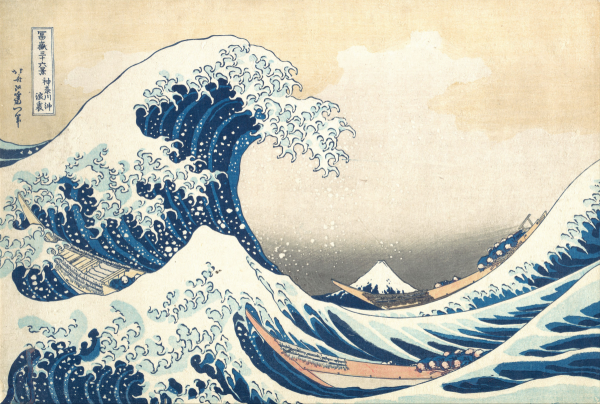 Poster: AA1 Hiroshige - Hokusai - The Great Wave 91,5 x 61 cm