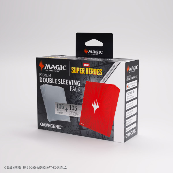 Magic: The Gathering | Marvel Super Heroes Double Sleeving Pack - Comic Burst Red