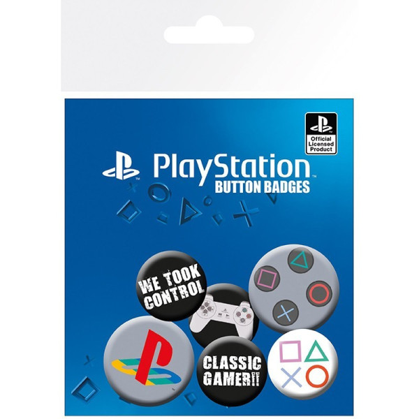Button Badge Set: Playstation - Classics