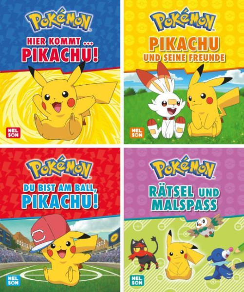 Mini-Bücher - Pokemon Pikachu 01-04